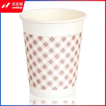 得力(deli) 250ml(9盎司)加厚一次性水杯/纸杯 50只/包 1包装 9570