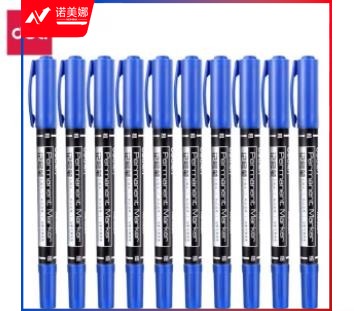 得力思达 6824小双头记号笔(蓝)(支)