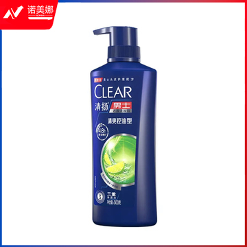 清扬（CLEAR）男士去屑洗发水清爽控油型500g青柠薄荷醇 洗头膏
